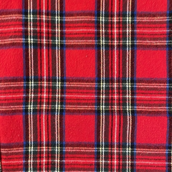 L.L. Bean Red Scotch Plaid Cotton Flannel Pajama Pants, Medium - Picture 5 of 10